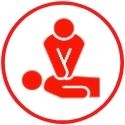 Image of a person performing CPR.